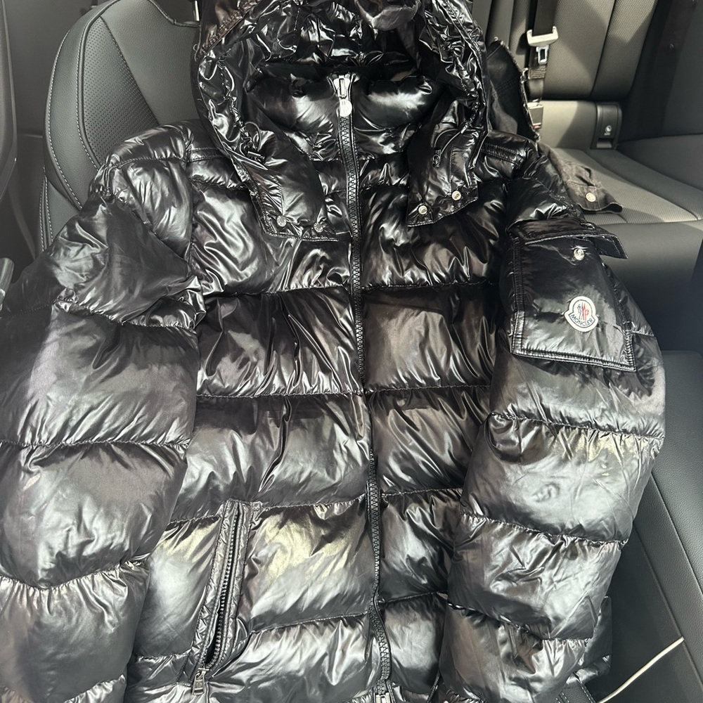 Moncler Glossy Black Down Jacket
